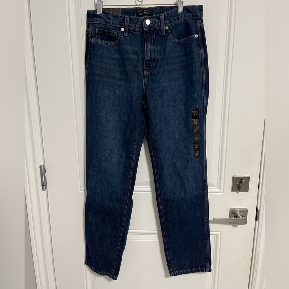 NWT - Banana Republic Women’s High Rise Straight Ankle Length Jeans - Size 28
